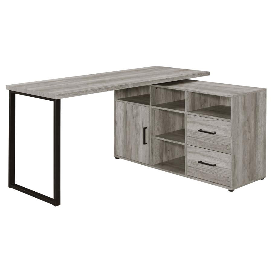 Hertford Grey L-shape Desk - MyWaynesHome #