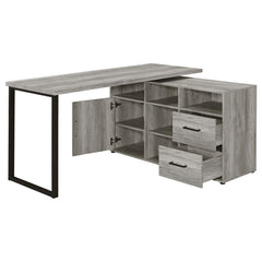Hertford Grey L-shape Desk - MyWaynesHome #