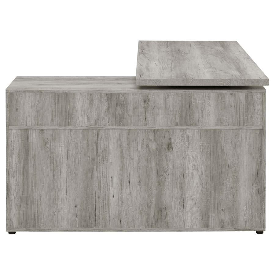 Hertford Grey L-shape Desk - MyWaynesHome #