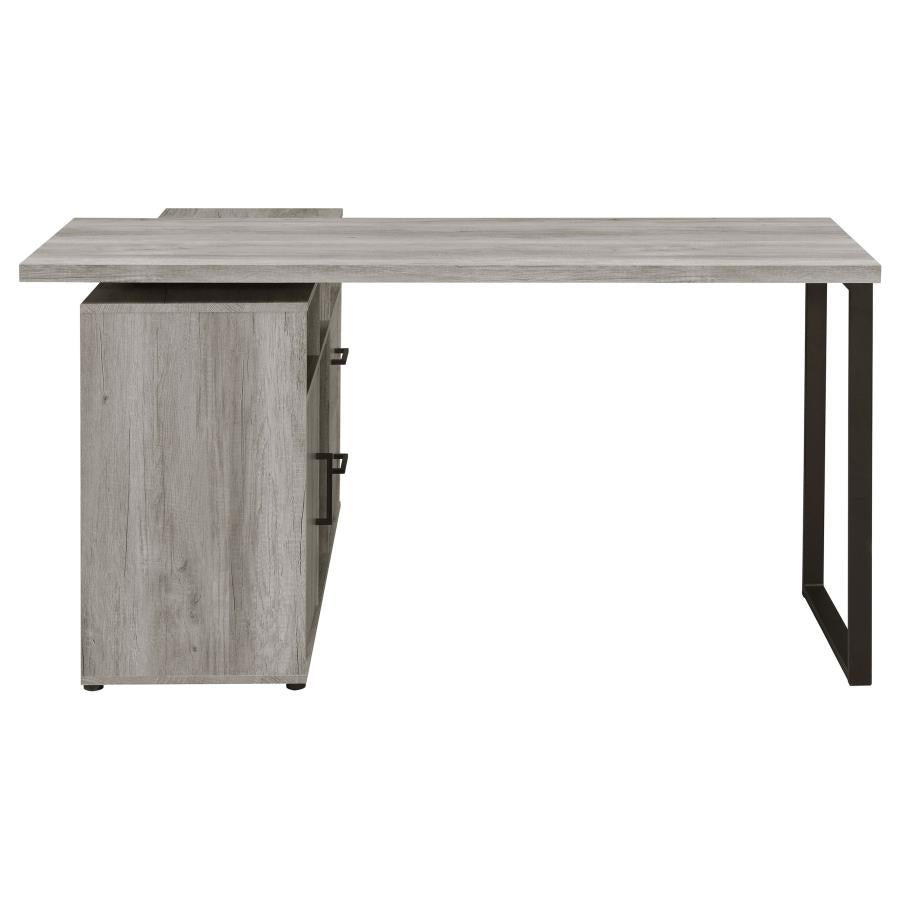 Hertford Grey L-shape Desk - MyWaynesHome #