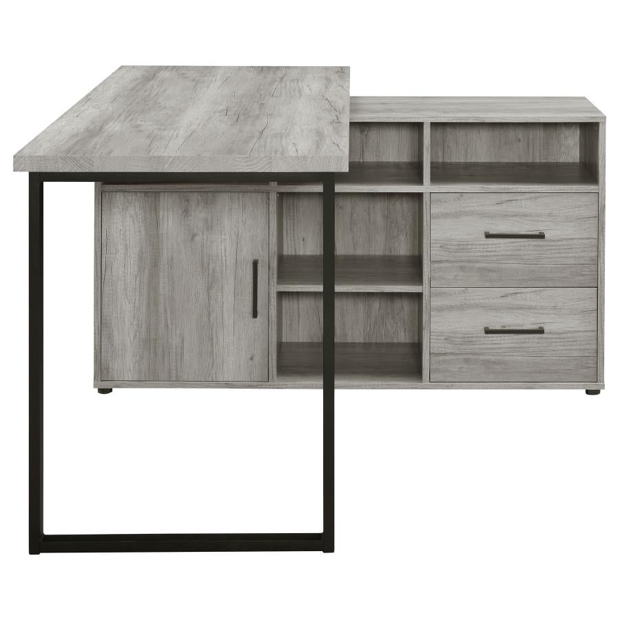 Hertford Grey L-shape Desk - MyWaynesHome #
