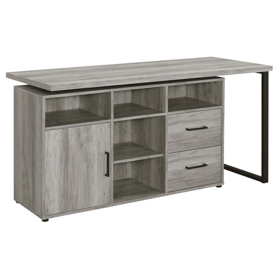Hertford Grey L-shape Desk - MyWaynesHome #