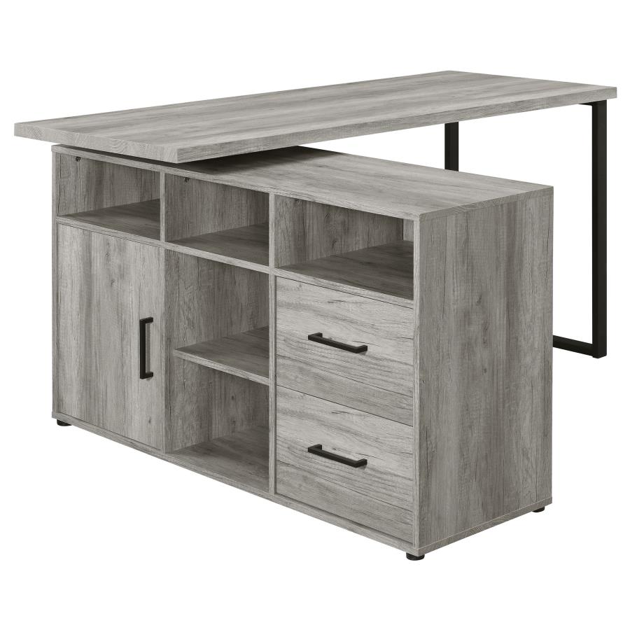 Hertford Grey L-shape Desk - MyWaynesHome #