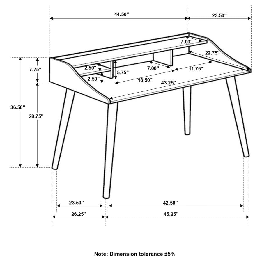 Percy White Writing Desk - MyWaynesHome #