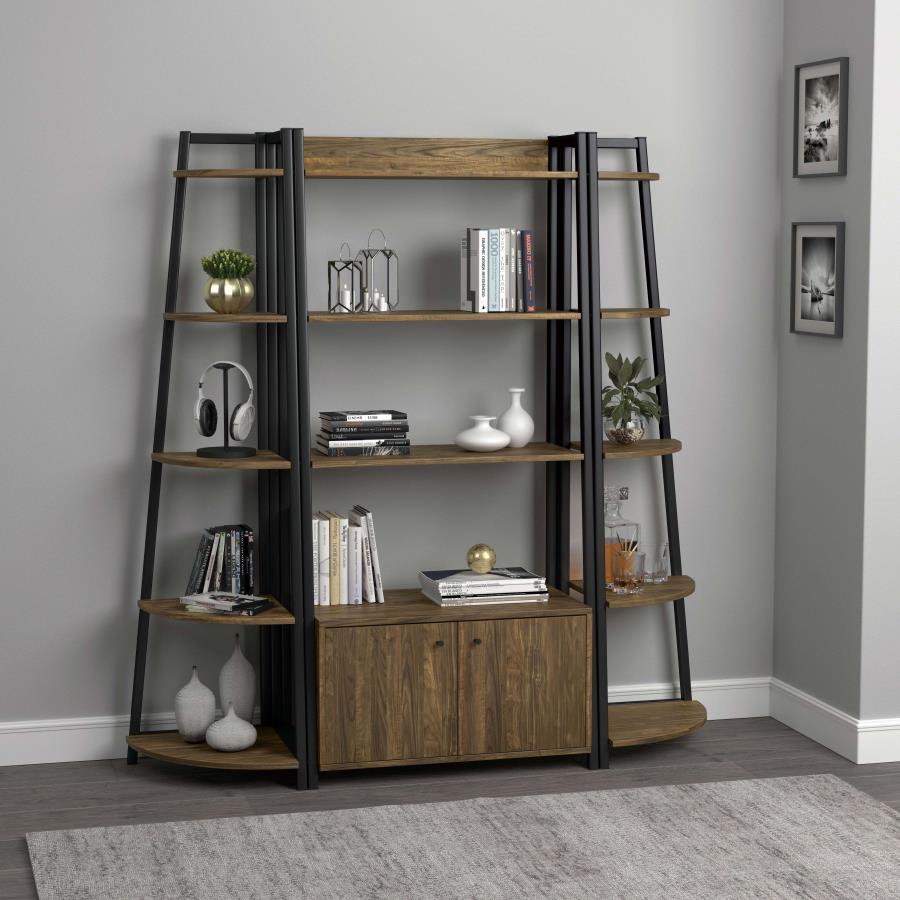 Jacksonville Brown Corner Bookcase - MyWaynesHome #