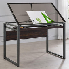 Pantano Grey Drafting Desk - MyWaynesHome #