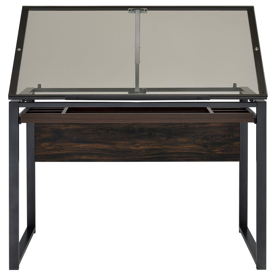 Pantano Grey Drafting Desk - MyWaynesHome #