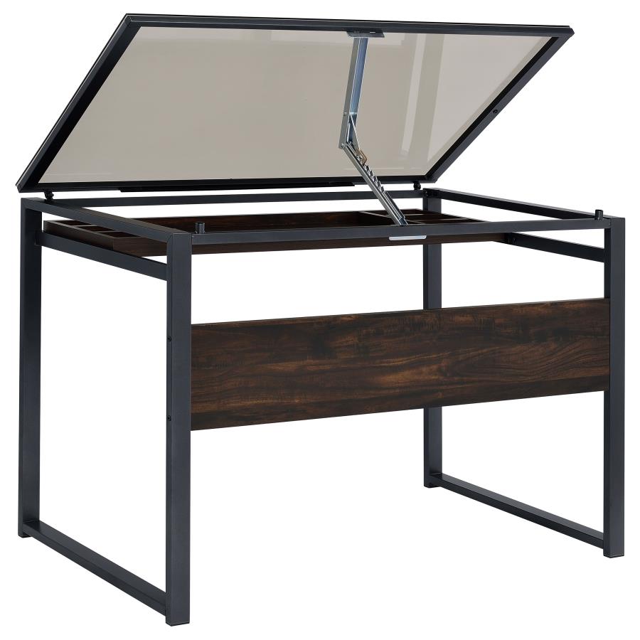 Pantano Grey Drafting Desk - MyWaynesHome #