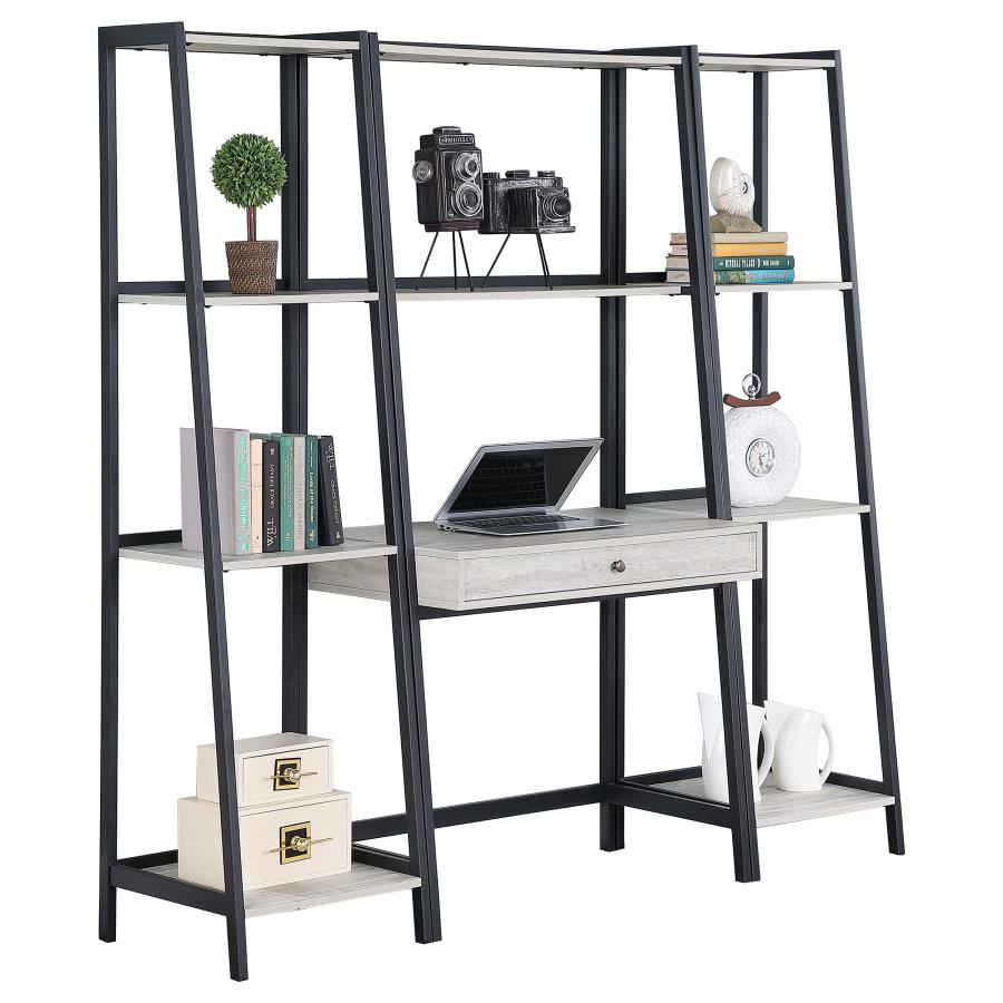 Pinckard Grey 3 Pc Desk Set - MyWaynesHome #