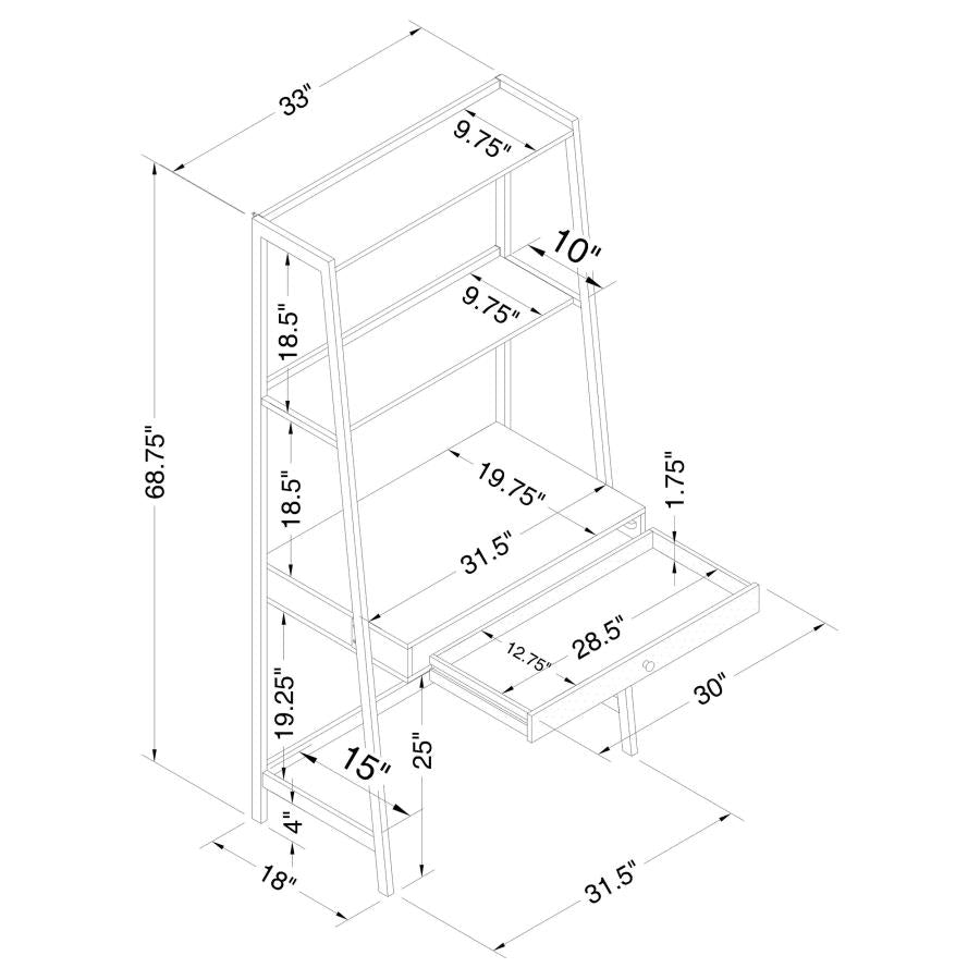 Pinckard Grey Writing Desk - MyWaynesHome #