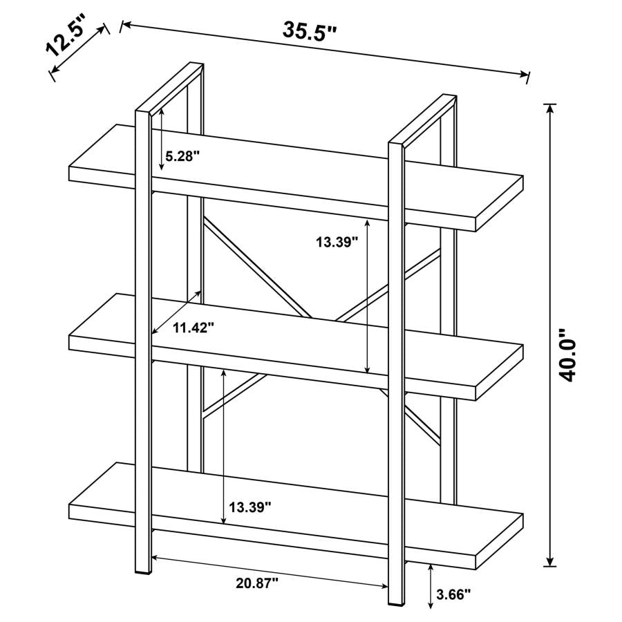 Cole Brown Bookcase - MyWaynesHome #