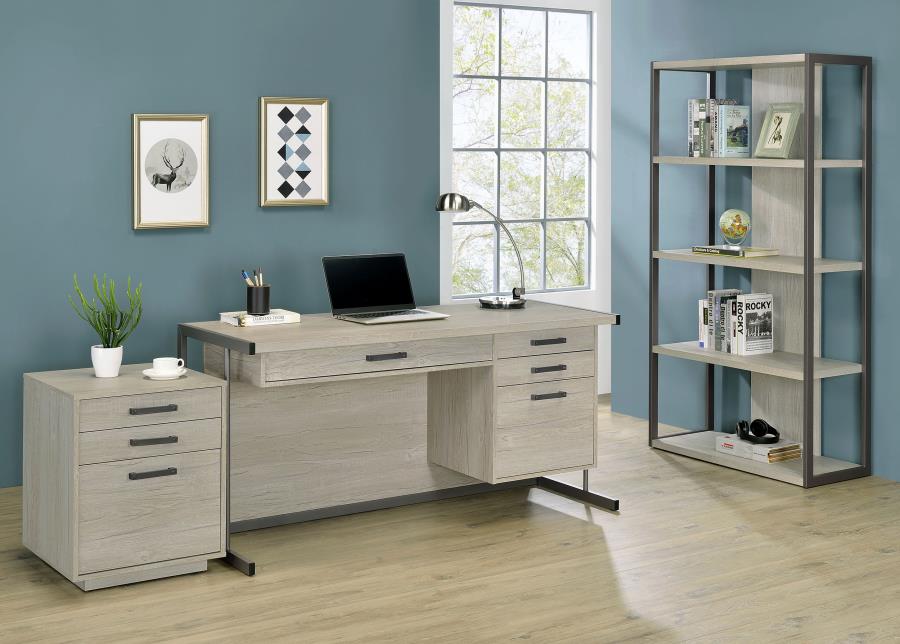 Loomis Grey Computer Desk - MyWaynesHome #