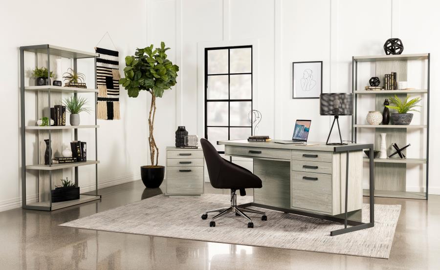 Loomis Grey File Cabinet - MyWaynesHome #