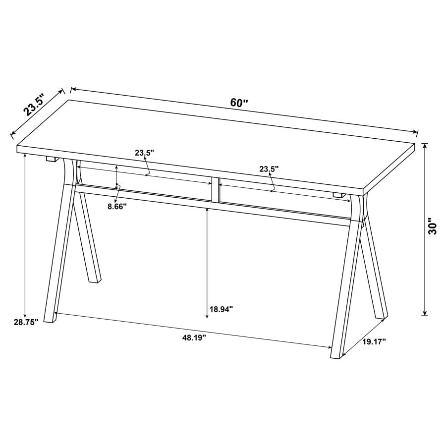 Tatum Grey Writing Desk - MyWaynesHome #