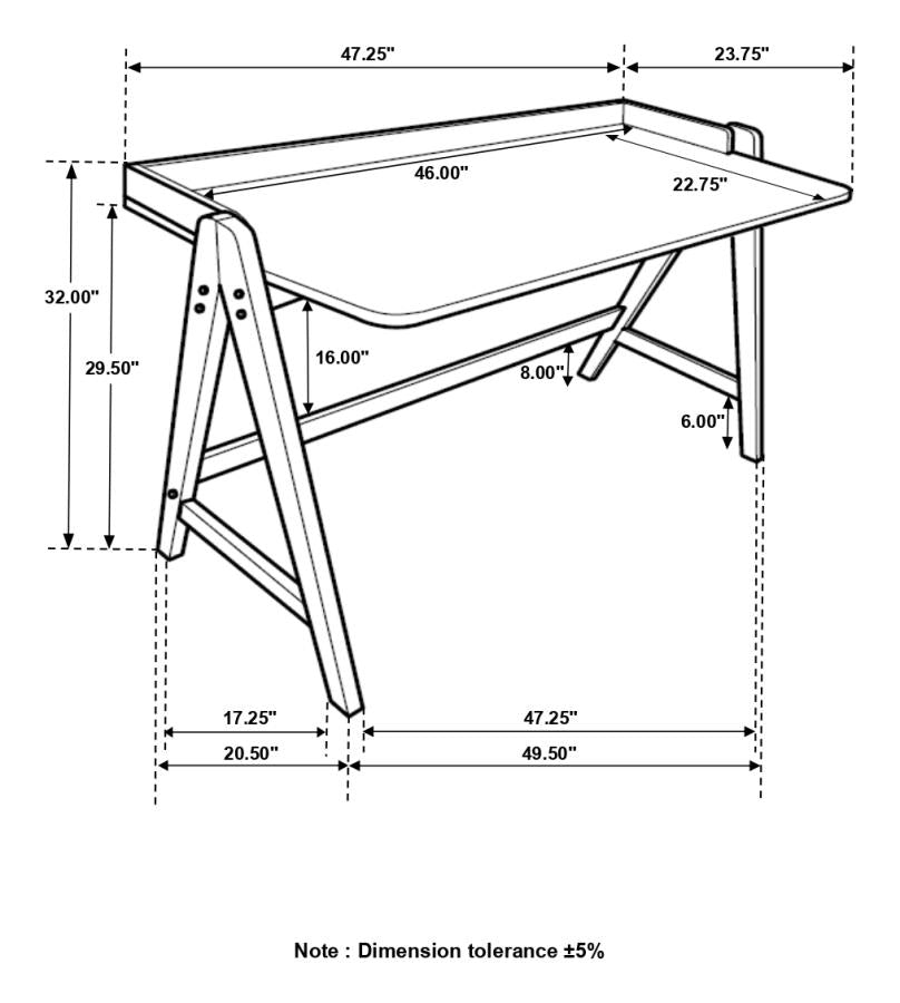 Raul Brown Writing Desk - MyWaynesHome #