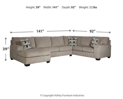 Ballinasloe 3-Piece Sectional with Chaise - MyWaynesHome #