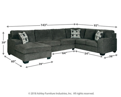 Ballinasloe 3-Piece Sectional with Chaise - MyWaynesHome #