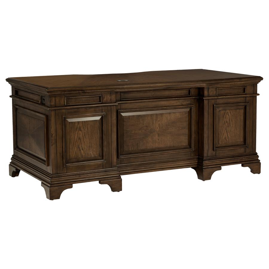 Hartshill Brown Executive Desk - MyWaynesHome #