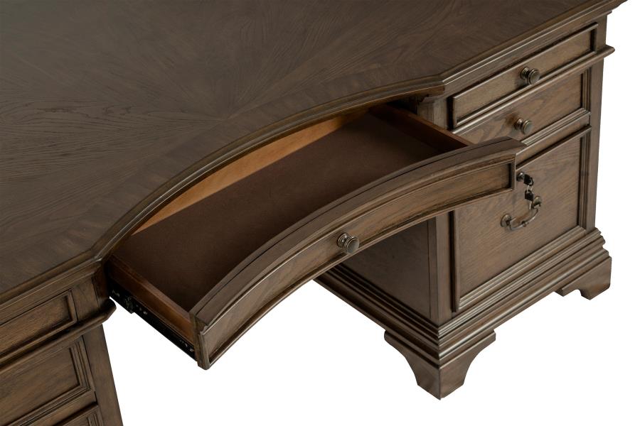 Hartshill Brown Executive Desk - MyWaynesHome #
