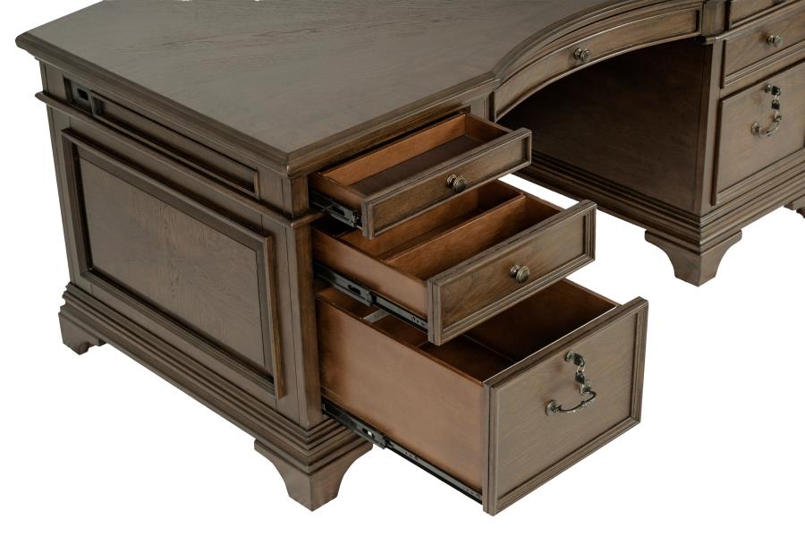 Hartshill Brown Executive Desk - MyWaynesHome #