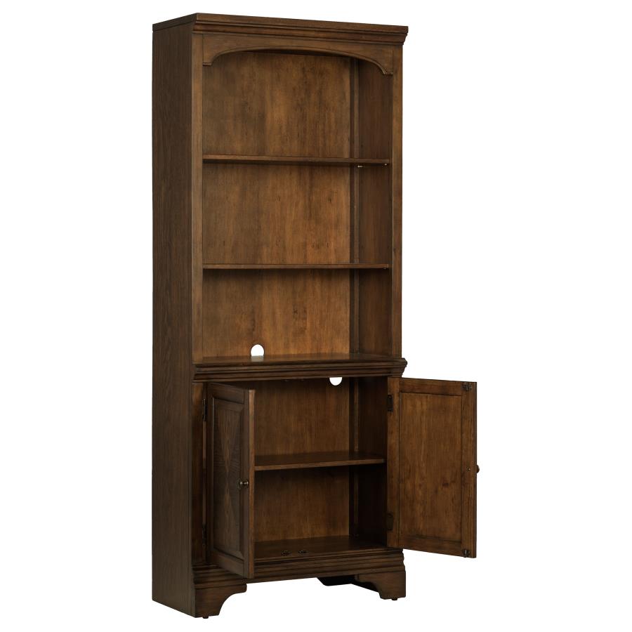Hartshill Brown Cabinet Bookcase - MyWaynesHome #