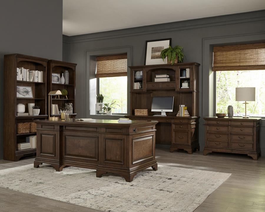Hartshill Brown Cabinet Bookcase - MyWaynesHome #