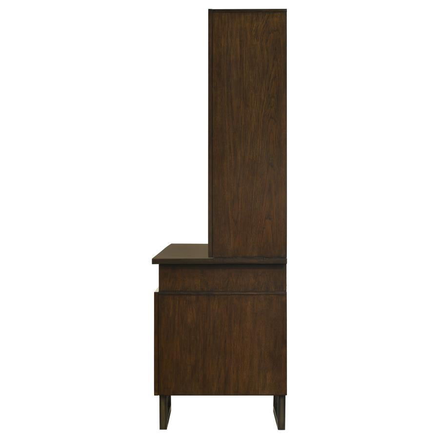 Marshall Brown Credenza Desk W/ Hutch - MyWaynesHome #