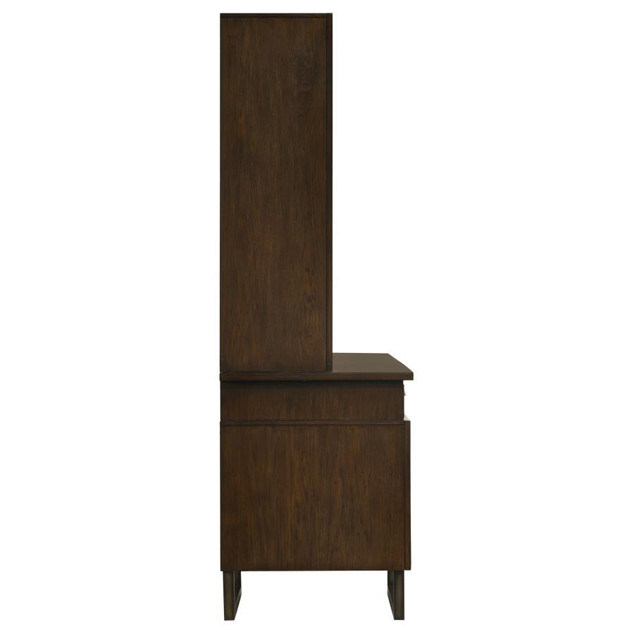 Marshall Brown Credenza Desk W/ Hutch - MyWaynesHome #
