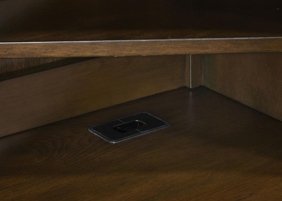Marshall Brown Credenza Desk W/ Hutch - MyWaynesHome #