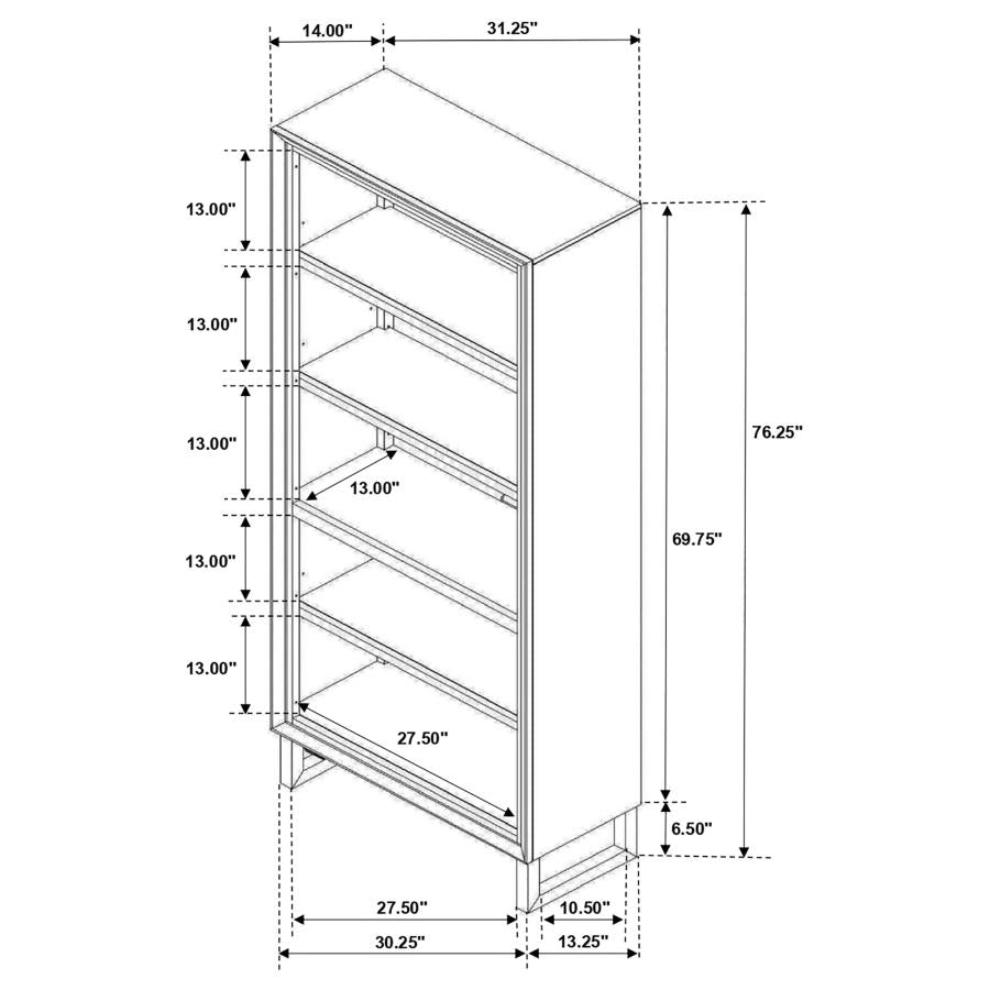 Marshall Brown Bookcase - MyWaynesHome #