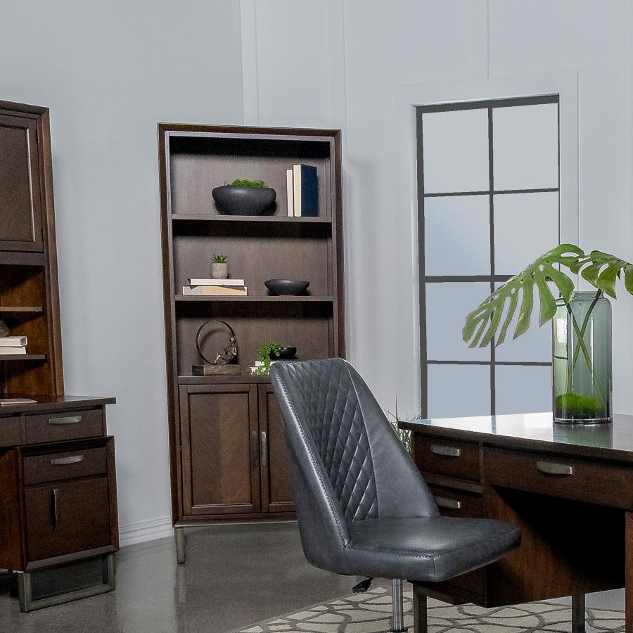 Marshall Brown Cabinet Bookcase - MyWaynesHome #
