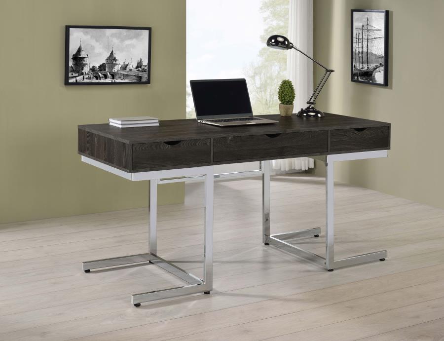 Noorvik Brown Writing Desk - MyWaynesHome #