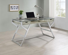 Emelle Grey Writing Desk - MyWaynesHome #