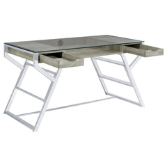 Emelle Grey Writing Desk - MyWaynesHome #
