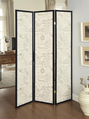 Felice Beige 3 Panel Room Divider - MyWaynesHome #