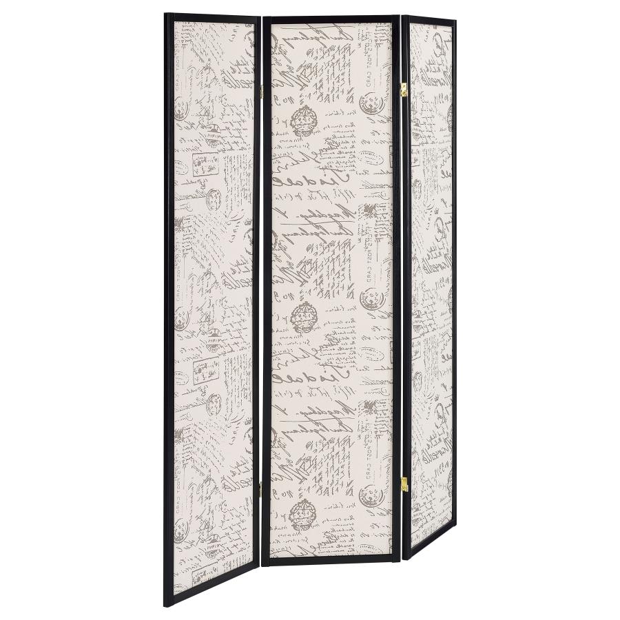 Felice Beige 3 Panel Room Divider - MyWaynesHome #