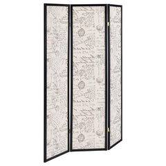 Felice Beige 3 Panel Room Divider - MyWaynesHome #