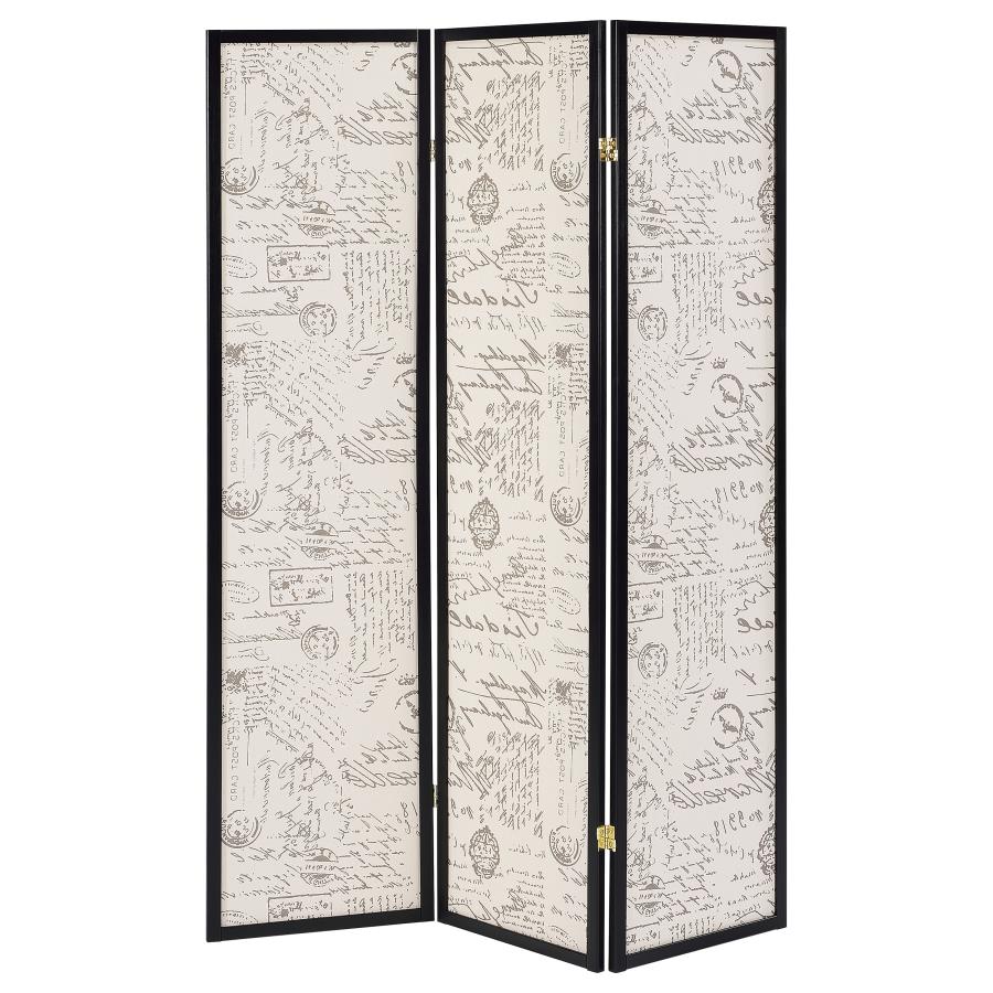 Felice Beige 3 Panel Room Divider - MyWaynesHome #