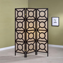 Vulcan Brown 3 Panel Room Divider - MyWaynesHome #