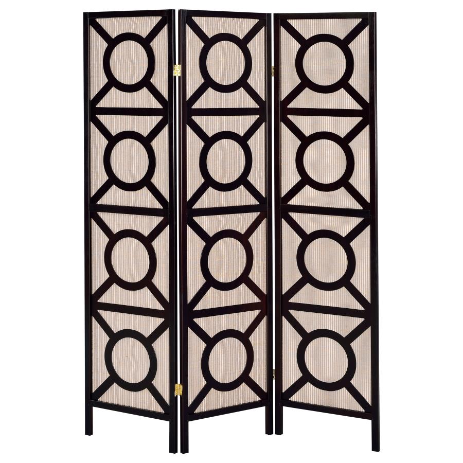 Vulcan Brown 3 Panel Room Divider - MyWaynesHome #