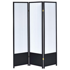 Calix Black 3 Panel Room Divider - MyWaynesHome #