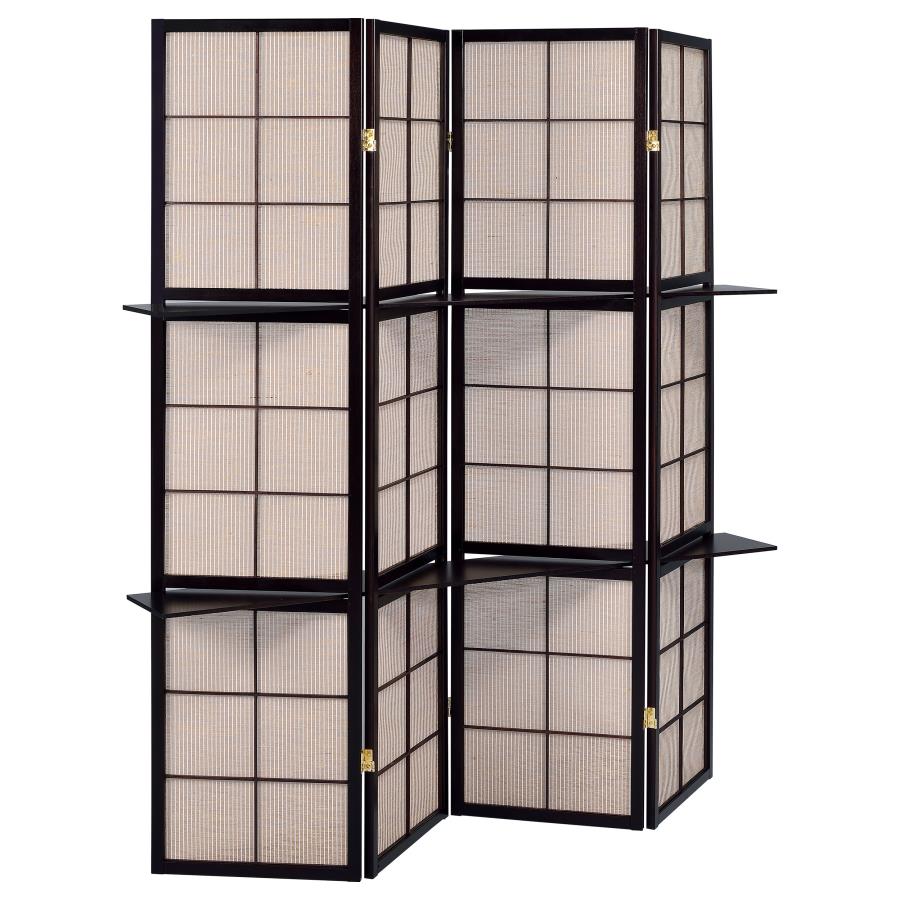 Iggy Brown 4 Panel Room Divider - MyWaynesHome #