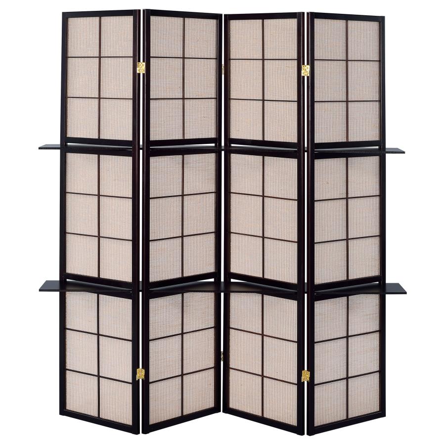 Iggy Brown 4 Panel Room Divider - MyWaynesHome #