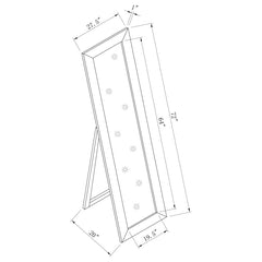 Toga Brown Standing Mirror - MyWaynesHome #