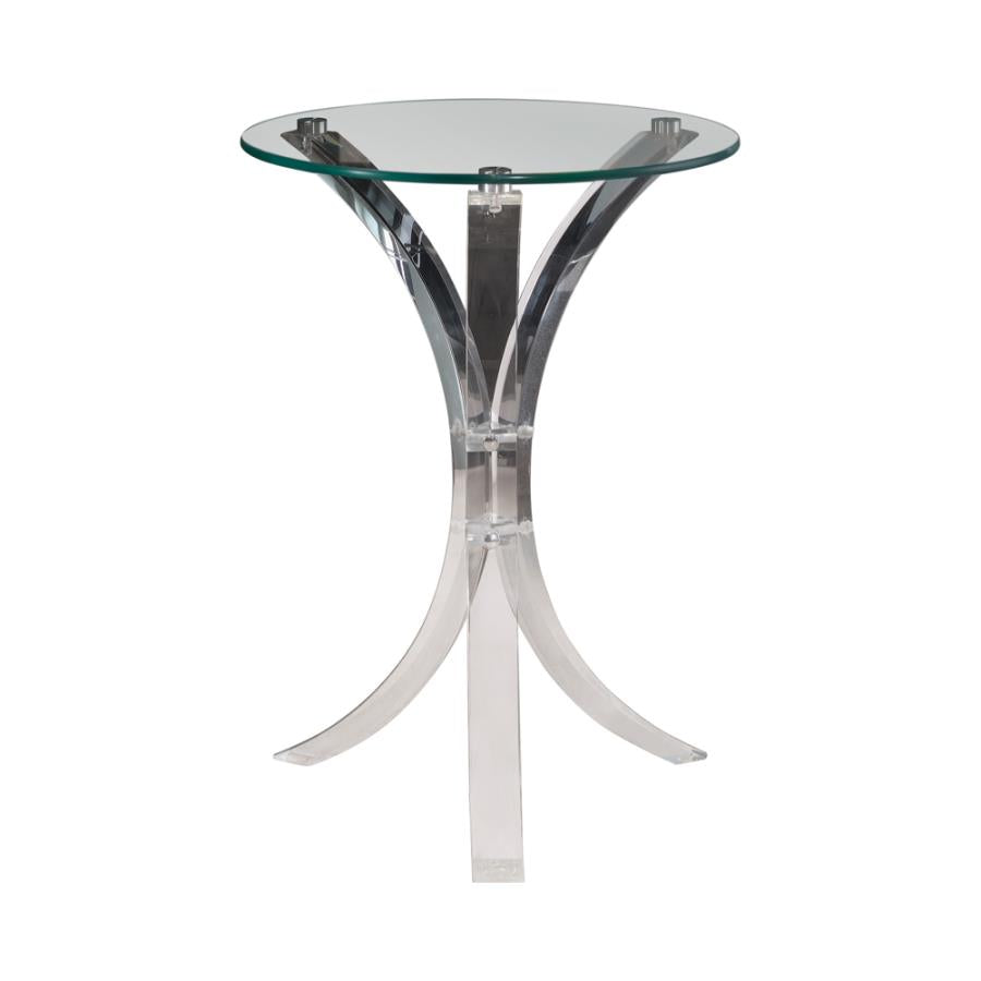 Emmett Clear Side Table - MyWaynesHome #