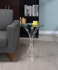 Emmett Clear Side Table - MyWaynesHome #