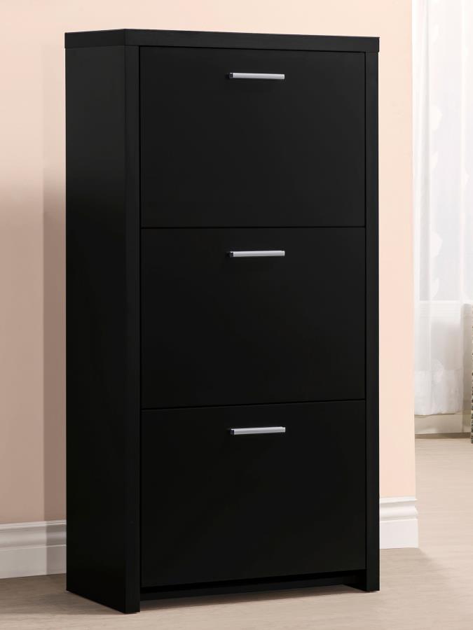 Vivian Black Shoe Cabinet - MyWaynesHome #