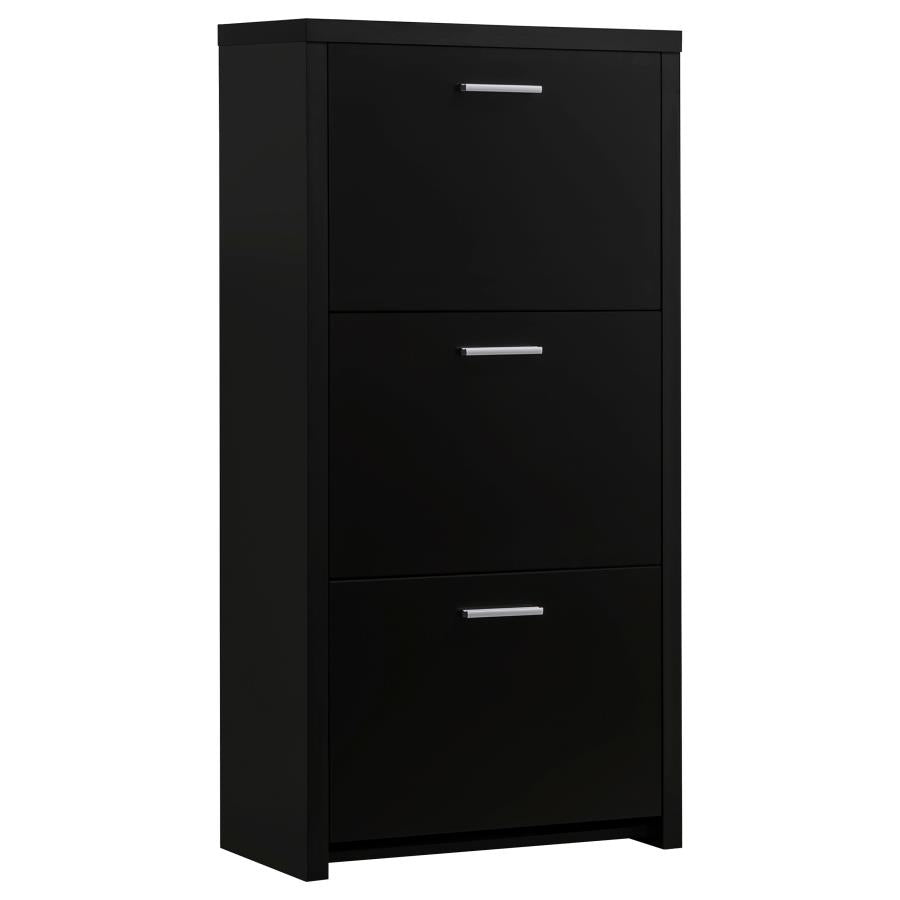 Vivian Black Shoe Cabinet - MyWaynesHome #