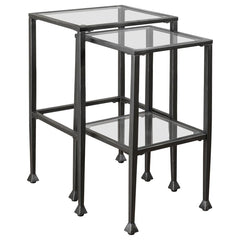 Leilani Black 2 Pc Nesting Table - MyWaynesHome #