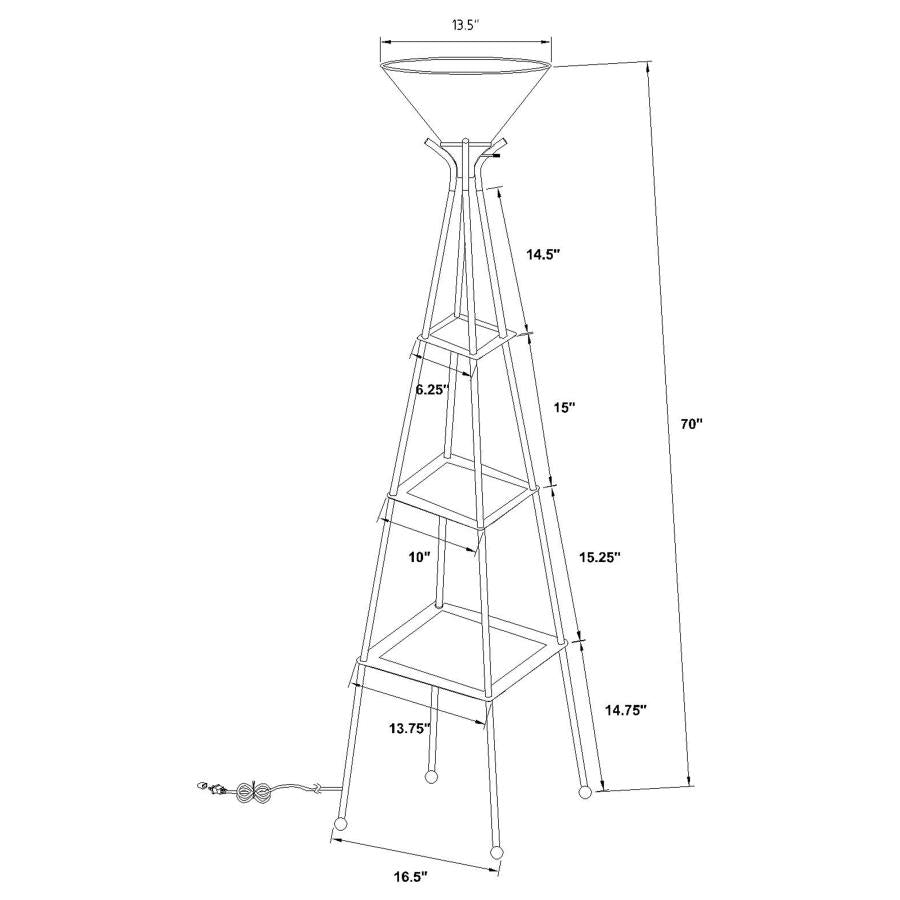 Gianni Black Floor Lamp - MyWaynesHome #